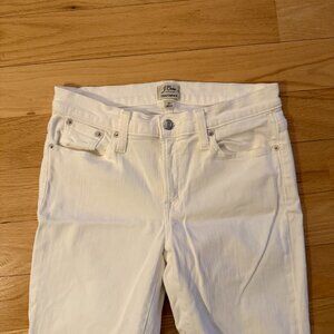 J.Crew Toothpick Jean in White 27